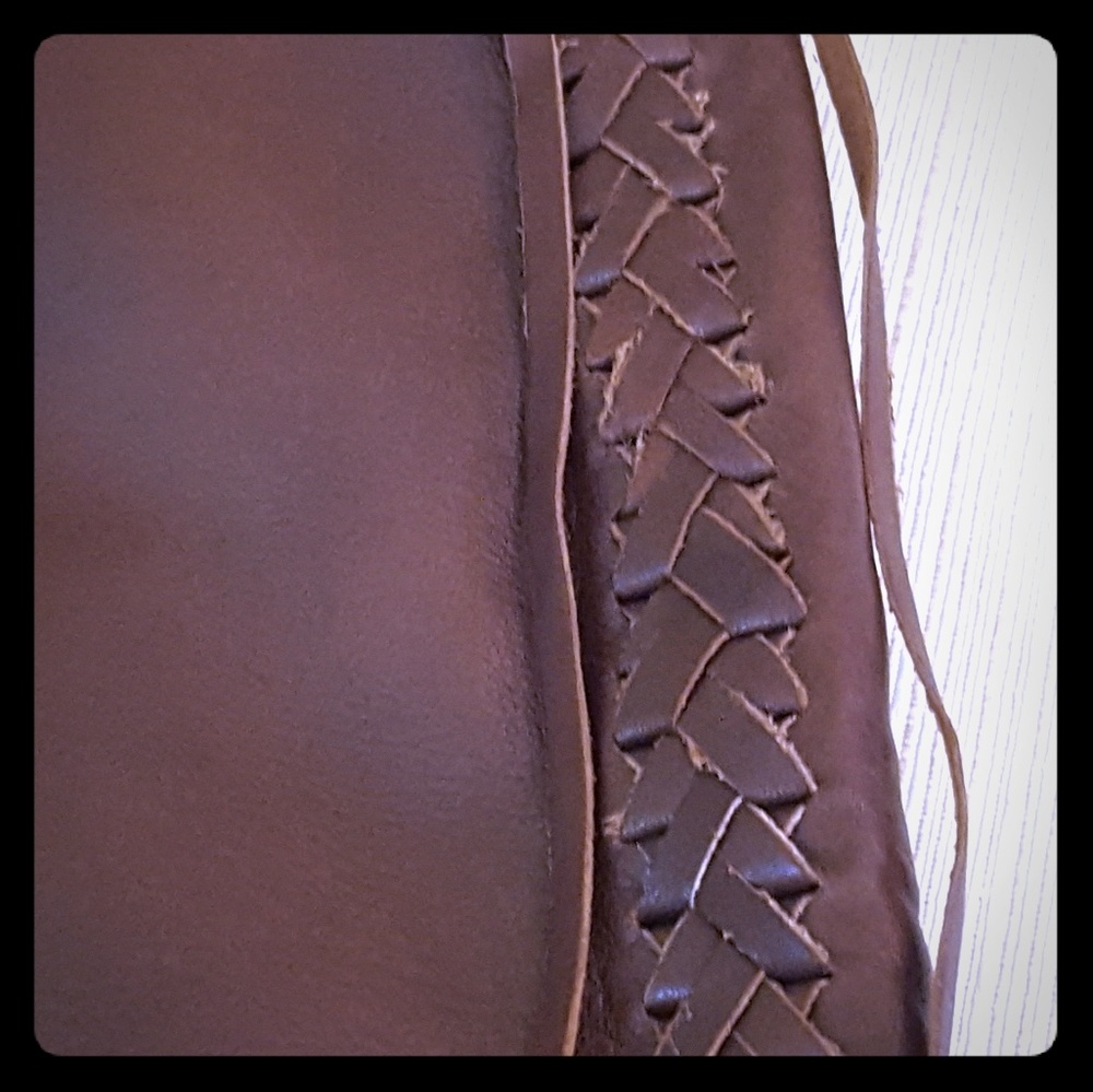 Banana republic genuine leather Skirt